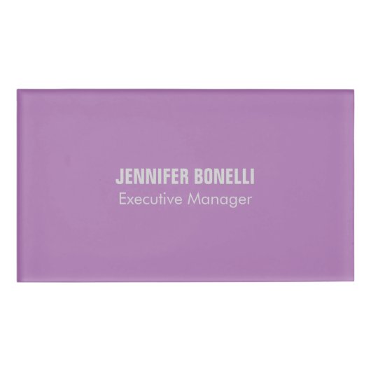 プロフェッショナルミニマルモダンリストの名前の追加 名札 (正面)