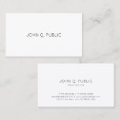 プロフェッショナルミニマルモダンリストデザイナープレーン 名刺 (正面/裏面)