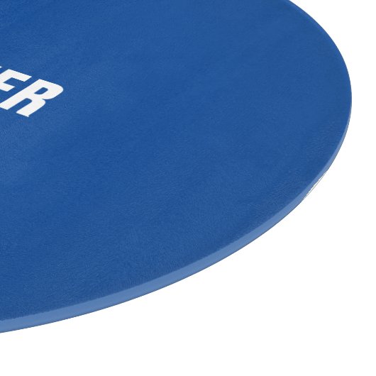 プロフェッショナルミニマルモダンリストブルーあなたの名前を追加 カッティングボード (角)