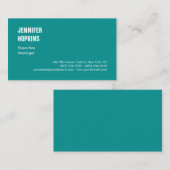 プロフェッショナルミニマルモダンリストブルー 名刺 (正面/裏面)