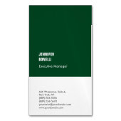 プロフェッショナルミニマルモダン主義の森の白 マグネット名刺 (正面縦)