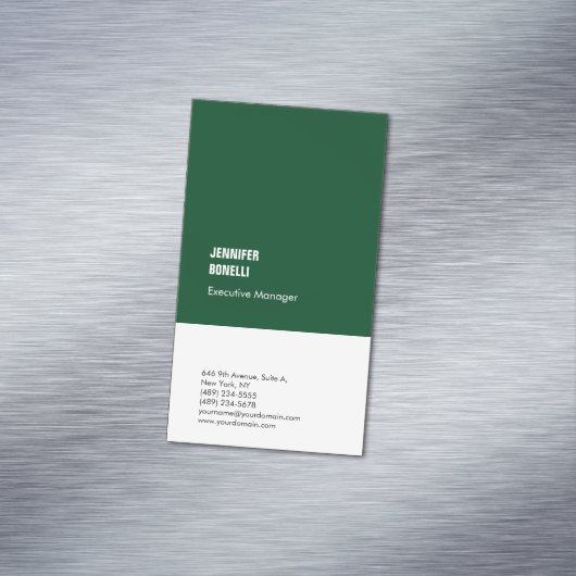 プロフェッショナルミニマルモダン主義の森の白 マグネット名刺 (インサイチュ)