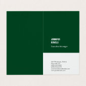 プロフェッショナルミニマルモダン主義の森の白 名刺 (外部フラット)