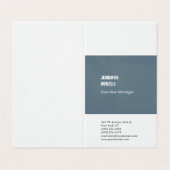 プロフェッショナルミニマルモダン主義の灰色の白 名刺 (外部フラット)