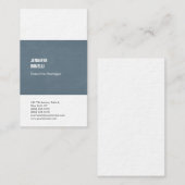 プロフェッショナルミニマルモダン主義の灰色の白 名刺 (正面/裏面)