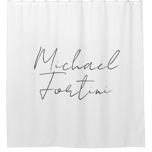 プロフェッショナルミニマルモダン主義の灰色 シャワーカーテン (正面)