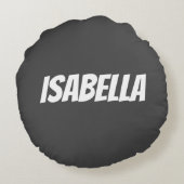 プロフェッショナルミニマルモダン主義の灰色 ラウンドクッション (裏面)