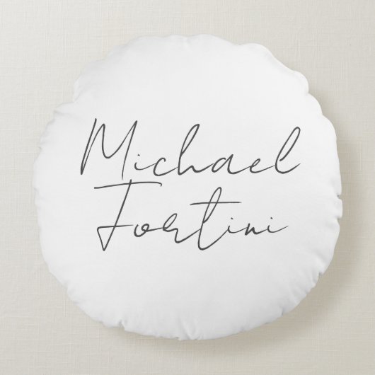 プロフェッショナルミニマルモダン主義の灰色 ラウンドクッション (正面)