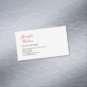 プロフェッショナルミニマルモダン主義の赤い書 マグネット名刺 (インサイチュ)