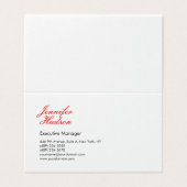 プロフェッショナルミニマルモダン主義の赤い書 名刺 (外部フラット)