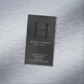 プロフェッショナルミニマルモダン主義グレーモノグラム マグネット名刺 (インサイチュ)