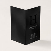 プロフェッショナルミニマルモダン主義グレーモノグラム 名刺 (外部)