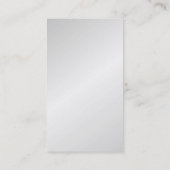 プロフェッショナルミニマルモダン主義シルバーグレイ 名刺 (裏面)