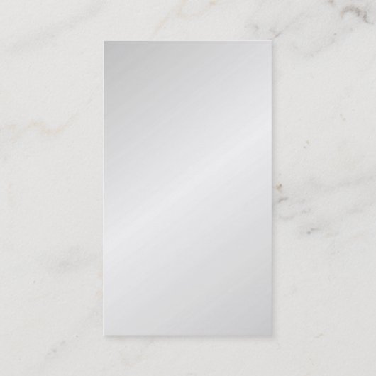 プロフェッショナルミニマルモダン主義シルバーグレイ 名刺 (裏面)