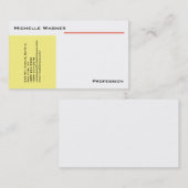 プロフェッショナルミニマルモダン主義者 名刺 (正面/裏面)