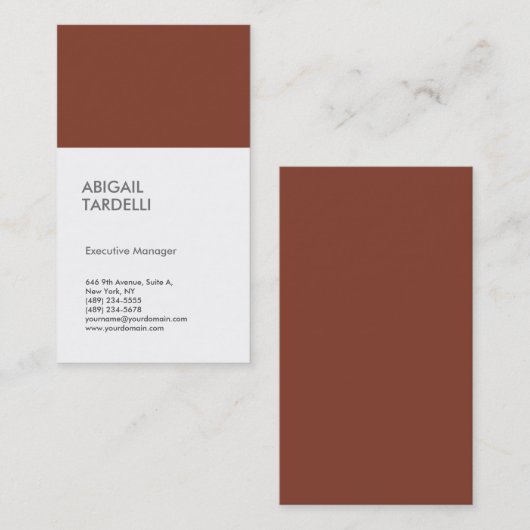 プロフェッショナルミニマルモダン主義者 名刺 (正面/裏面)