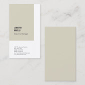 プロフェッショナルミニマルモダン主義者 名刺 (正面/裏面)