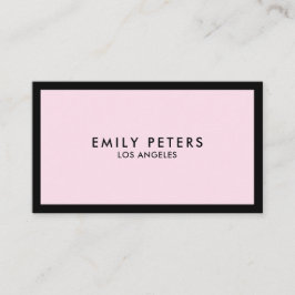 プロフェッショナルミニマルラグジュアリーブラックピンク 名刺
