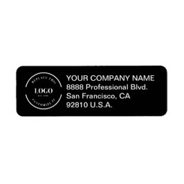 プロフェッショナルミニマルロゴ白黒 ラベル