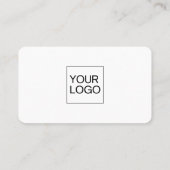 プロフェッショナルミニマル会社ロゴQRコード 名刺 (裏面)