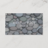 プロフェッショナルミニマル川の岩の背景 名刺 (正面)