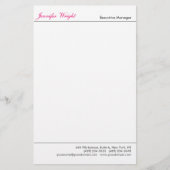 プロフェッショナルミニマル平文エレガント書 便箋 (正面)