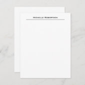 プロフェッショナルミニマル平野シンプルモダン ノートカード (正面/裏面)