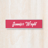 プロフェッショナルミニマル平野モダンさくらんぼ赤 サインプレート (正面)