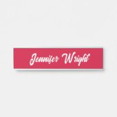 プロフェッショナルミニマル平野モダンさくらんぼ赤 サインプレート (正面)