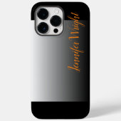 プロフェッショナルミニマル手書きグレー黒 Case-Mate iPhoneケース (裏面)