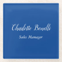 プロフェッショナルミニマル手書き名（青）