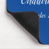 プロフェッショナルミニマル手書き名(青) マウスパッド (コーナー)