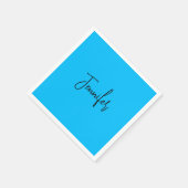 プロフェッショナルミニマル書名スカイブルー スタンダードカクテルナプキン (角)