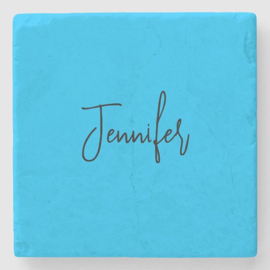 プロフェッショナルミニマル書名スカイブルー ストーンコースター (正面)