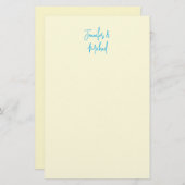 プロフェッショナルミニマル書名 便箋 (正面/裏面)