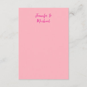 プロフェッショナルミニマル書道ライトピンク エンクロージャーカード