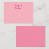 プロフェッショナルミニマル書道ライトピンク ノートカード (正面/裏面)