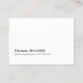 プロフェッショナルミニマル白黒コンサルタント 名刺 (正面)