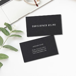 プロフェッショナルミニマル白黒コンサルタント 名刺