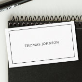 プロフェッショナルミニマル白黒コンサルタント 名刺