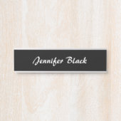 プロフェッショナルミニマル白黒手書き サインプレート (正面)