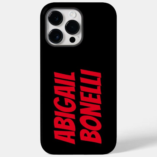 プロフェッショナルミニマル赤黒漫画小説スタイリッシュ Case-Mate iPhoneケース (裏面)