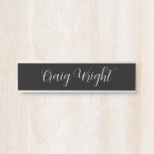 プロフェッショナルミニマル追加名パーソナライズされた サインプレート (正面)