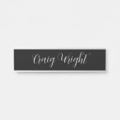 プロフェッショナルミニマル追加名パーソナライズされた サインプレート (正面)