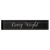 プロフェッショナルミニマル追加名パーソナライズされた デスクネームプレート (正面)