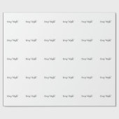 プロフェッショナルミニマル追加名パーソナライズされた ラッピングペーパー (フラット)