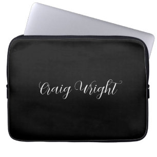 プロフェッショナルミニマル追加名パーソナライズされた ラップトップスリーブ