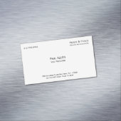 プロフェッショナルミニマル黒白エレガント マグネット名刺 (インサイチュ)