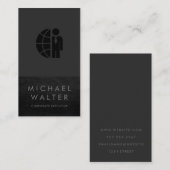 プロフェッショナルミニマル |レザートリム 名刺 (正面/裏面)