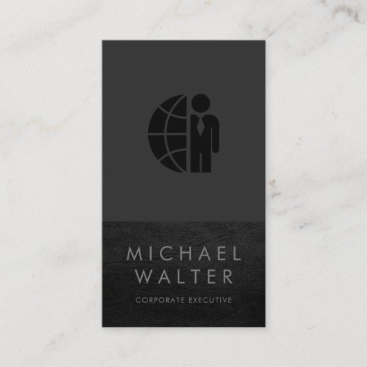 プロフェッショナルミニマル |レザートリム 名刺 (正面)